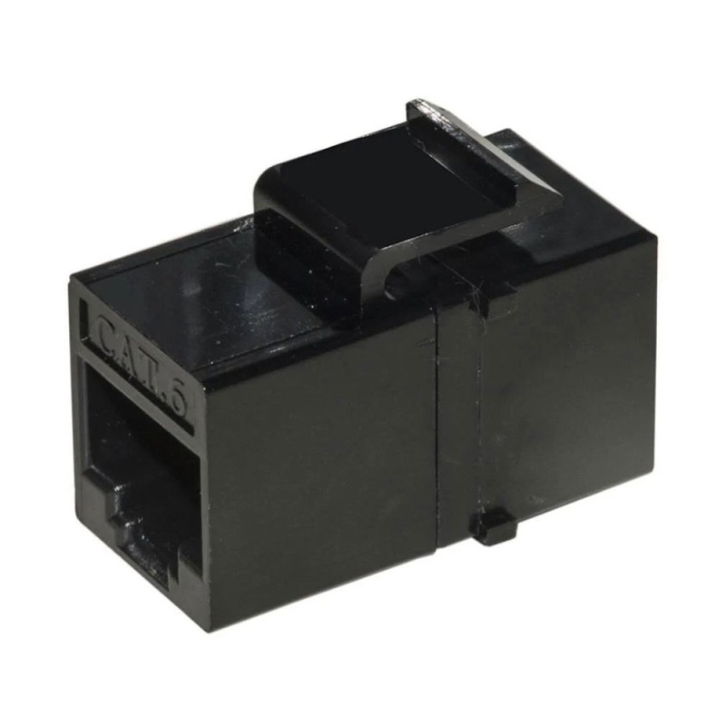 Adattatore Passante 2x8 Poli RJ45 UTP Non Schermato Cat.6 con Ganci per Pannelli