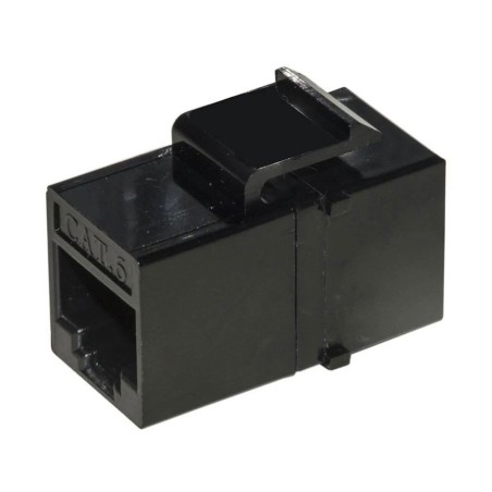 Adattatore Passante 2x8 Poli RJ45 UTP Non Schermato Cat.6 con Ganci per Pannelli