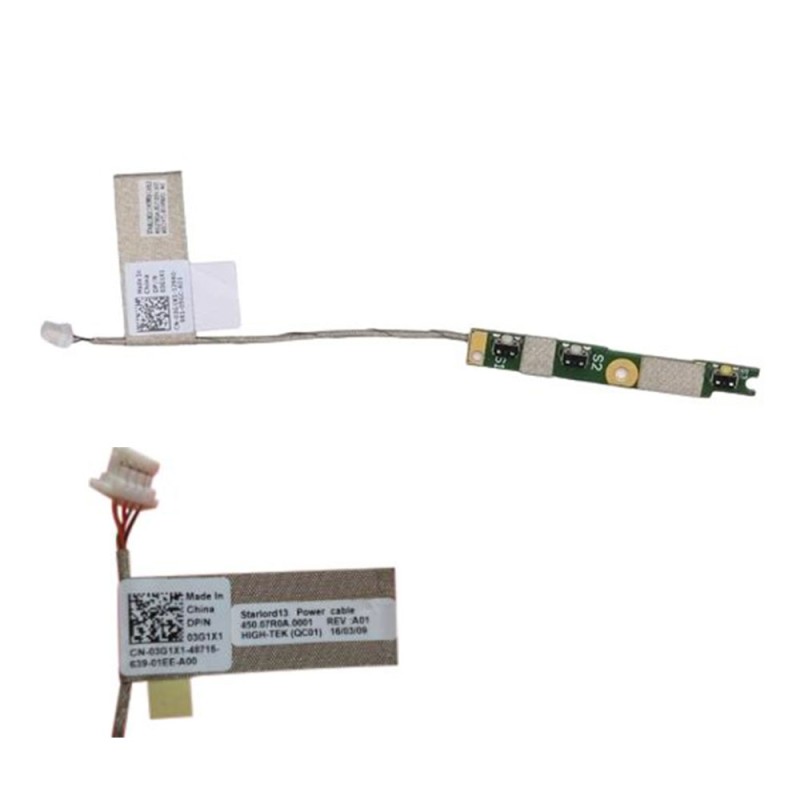 Cavo Flat 3G1X1 Accensione Power Button e Volume Dell Inspiron Latitude 13 7368 7368 5368 5378 Cavo Flat 3G1X1 Accensione Power Button e Volume Dell Inspiron Latitude 13 7368 7368 5368 5378
