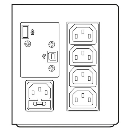 Gruppo di continuità UPS Legrand Keor SP 310180 230 V c.a. V 360 Watt 600 VA USB con 4 connettori di uscita