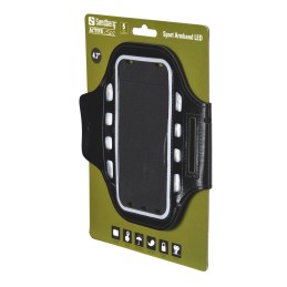 Supporto sportivo smartphone da braccio con led Sandberg colore Nero