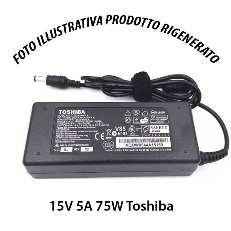 Alimentatore Toshiba 15V 5A 75W PA3469E-1AC3 Originale Ricondizionato Alimentatore Toshiba 15V 5A 75W PA3469E-1AC3 Originale Ricondizionato