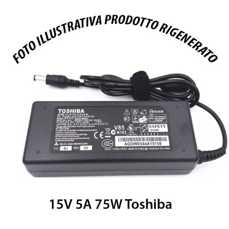 Alimentatore Toshiba 15V 5A 75W PA3469E-1AC3 Originale Ricondizionato