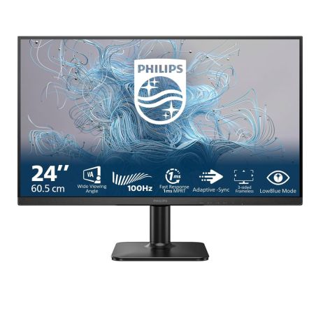 Monitor Led Full HD 23.8" VA 100Hz HDMI VGA 24E2N1100LB Philips