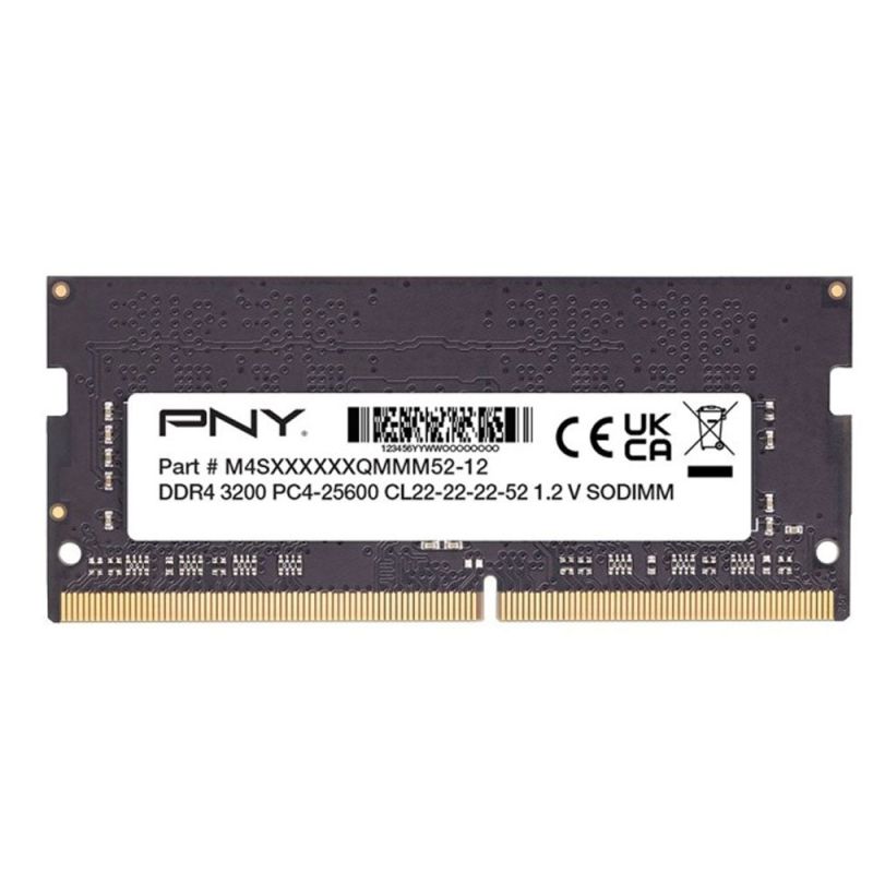 RAM PNY DDR4 8GB SODIMM 3200MHz Bulk Memoria Notebook No Confezione RAM PNY DDR4 8GB SODIMM 3200MHz Bulk Memoria Notebook No Confezione