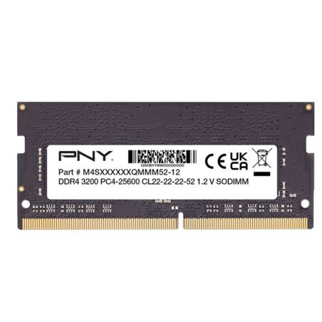 RAM PNY DDR4 8GB SODIMM 3200MHz Bulk Memoria Notebook No Confezione