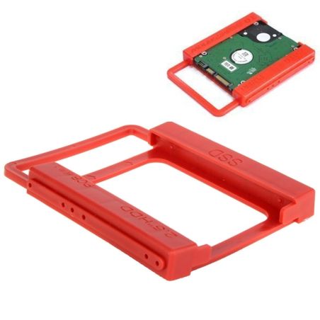 Adattatore SSD HDD 2.5" a 3.5" Montaggio su PC Desktop Bay Rosso