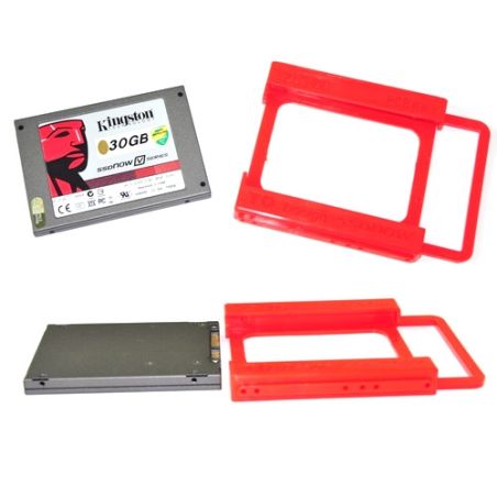 Adattatore SSD HDD 2.5" a 3.5" Montaggio su PC Desktop Bay Rosso