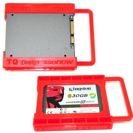 Adattatore SSD HDD 2.5" a 3.5" Montaggio su PC Desktop Bay Rosso