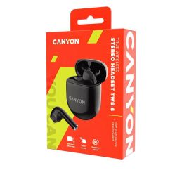 Auricolari Bluetooth Canyon TWS-6  Wireless In-Ear con Microfono e Custodia Nero Auricolari Bluetooth Canyon TWS-6  Wireless In-Ear con Microfono e Custodia Nero
