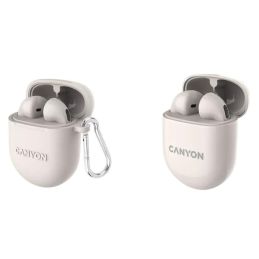 Cuffie Auricolari Bluetooth TWS-6 Bianco Canyon 21h con Cavo Ricarica Cuffie Auricolari Bluetooth TWS-6 Bianco Canyon 21h con Cavo Ricarica