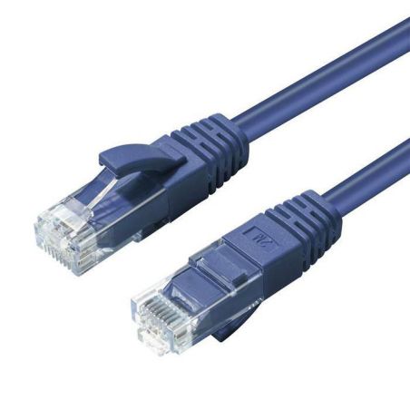 Cavo Rete Patch Cord CAT5e U/UTP Network 3m Blue PVC MicroConnect