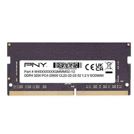 RAM PNY 16GB DDR4 SODIMM 3200MHz CL22 per Notebook Mini PC No Confezione