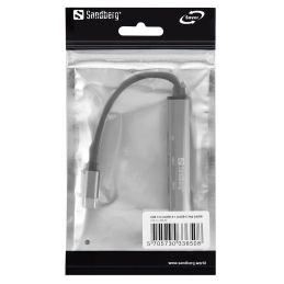 Hub Sandberg USB-C 3xUSB-A + 2xUSB-C Saver PD65W Adattatore