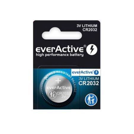 Batteria CR2032 3V EverActive al litio per Notebook PC e dispositivi