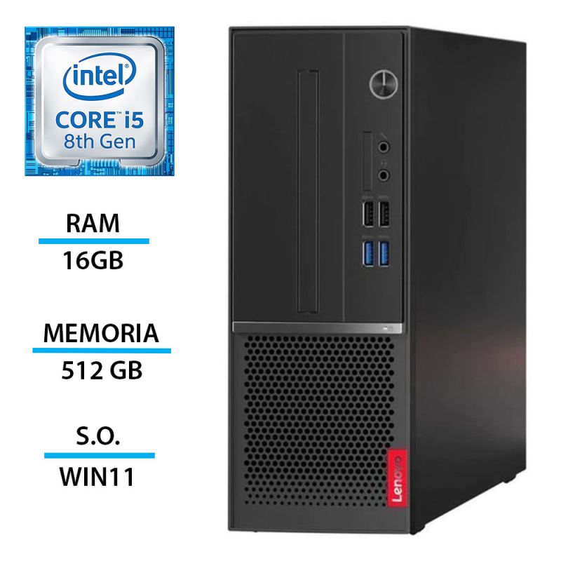 PC Lenovo ThinkCentre V530S SFF i5-8400 16GB SSD 512GB Win11 Ricondizionato Grado A