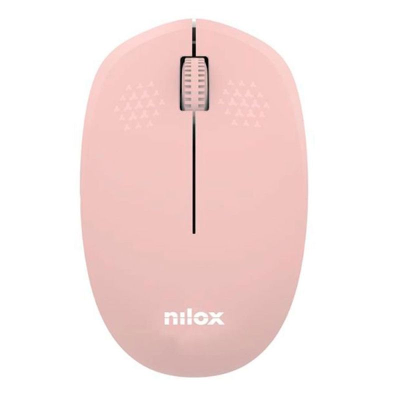 Mouse Wireless Nilox Rosa 1000 DPI NXMOWI4014 con Nanoricevitore USB