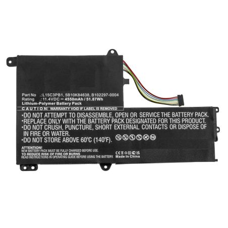 Batteria Lenovo L15C3PB1 51.87Wh 11.4V 4550mAh Flex 4 1480 1570 1580