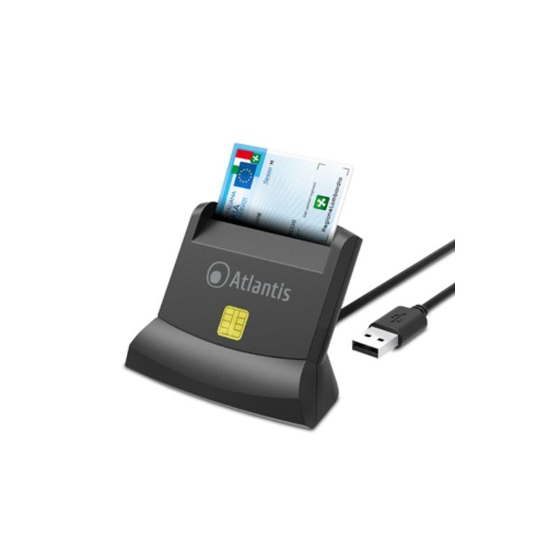 Lettore Smart Card Atlantis P005-SMARTCRV-U USB per CNS CRS TS