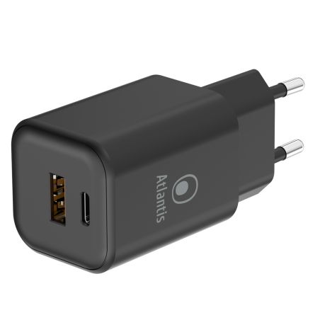 Alimentatore Notebook USB-C 65W GaN Atlantis PD + USB Universale