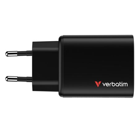 Alimentatore Notebook USB-C 65W GaN Verbatim 2xPD + USB-A QC 3.0