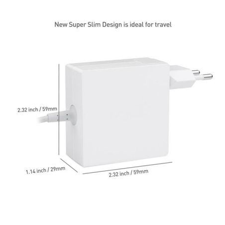 Alimentatore USB-C 45W PD3.0 CoreParts EU UK per Laptop Tablet Bianco