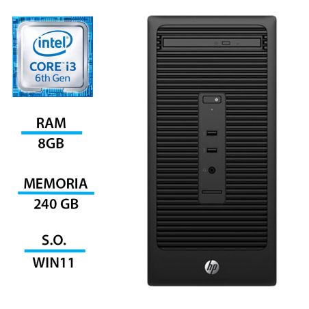 HP 280 G2 MT i3-6100 8GB SSD 240GB Windows 11 Pro Ricondizionato Grado A