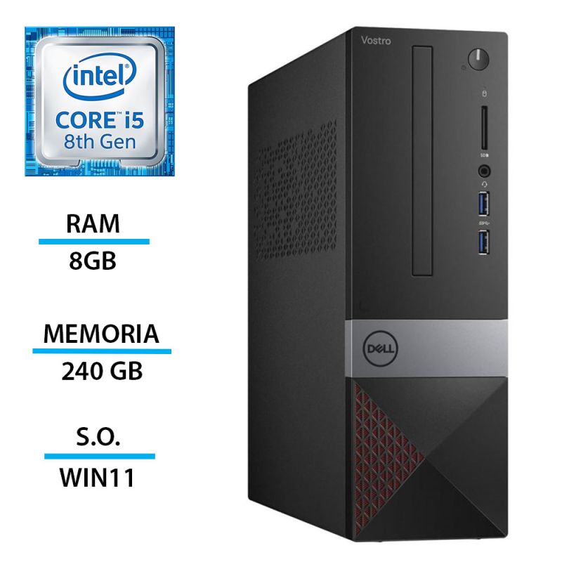 PC Dell Vostro 3470 SFF i5-8400 8GB SSD 240GB Ricondizionato Grado A