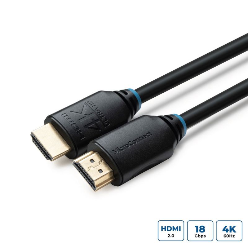 Cavo HDMI MicroConnect 4K 3m Alta Definizione per TV Monitor PC