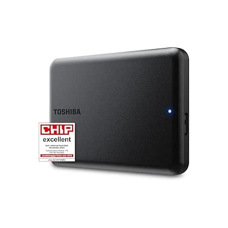 Toshiba Canvio Partner 1TB Hard Disk Esterno USB 3.2 Portatile Nero