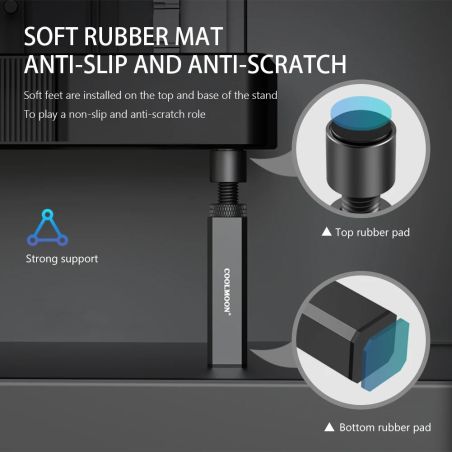 Supporto Scheda Video GPU 75-120mm Regolabile Magnetico Nero