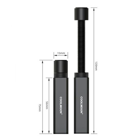 Supporto Scheda Video GPU 75-120mm Regolabile Magnetico Nero