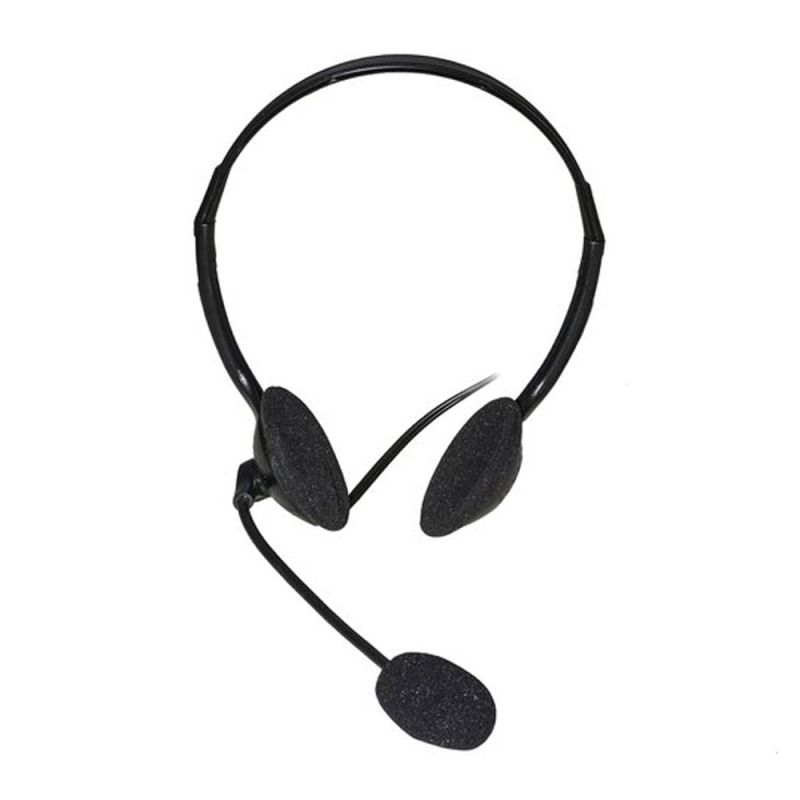Cuffie con Microfono Orientabile e Controllo Volume Jack 2x 3,5 mm Stereo LKHS02