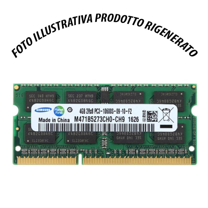 Memoria RAM Samsung 4GB DDR3 PC3-10600S 1333MHz SO-DIMM M471B5273DH0-CH9 Notebook