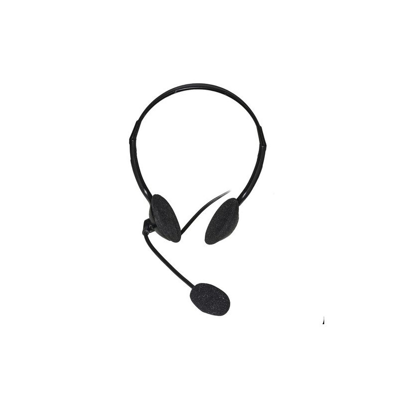 Cuffie Stereo con Microfono Orientabile Jack 3,5mm TRRS Cavo 1,8m LKHS03