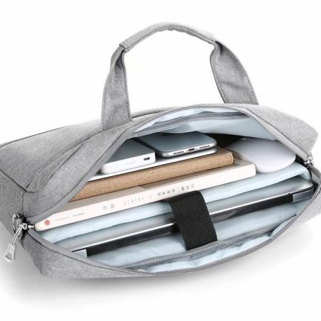 Borsa Notebook Laptop 14.1" Imbottita Tracolla Trolley Grigia eSTUFF Baltimore