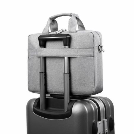 Borsa Notebook Laptop 14.1" Imbottita Tracolla Trolley Grigia eSTUFF Baltimore