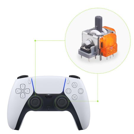 Joystick Analogico TMR Hall Effect per Controller PS5 Anti Drift Ricambio