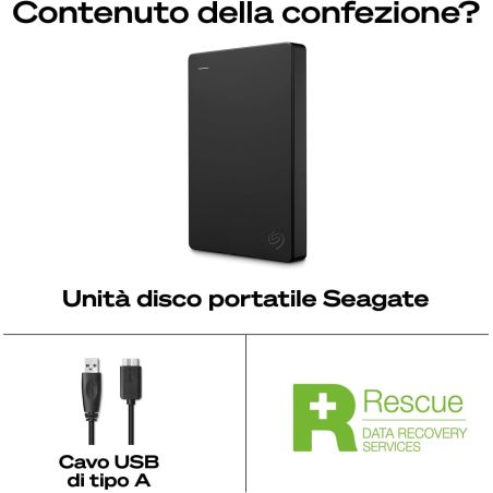Hard Disk Esterno 1TB SEAGATE Basic 2.5" USB 3.0 STGX1000400-STJL1000400