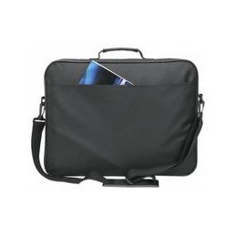 Borsa Notebook 17.3" Manhattan Cambridge Apertura Conchiglia Tracolla Nera