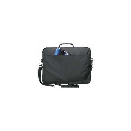 Borsa Notebook 17.3" Manhattan Cambridge Apertura Conchiglia Tracolla Nera