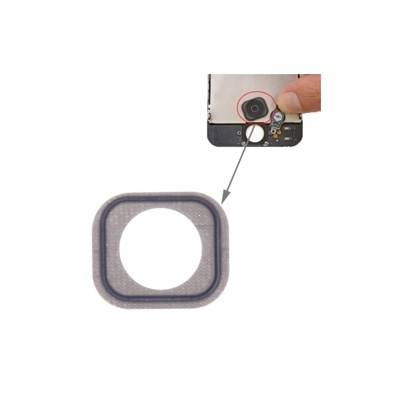 Guarnizione Tasto Home Gomma per iPhone 5 Ricambio