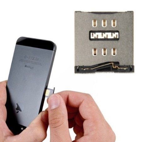 Connettore Slot SIM Card da Saldare per iPhone 5 Ricambio
