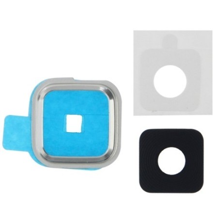 Lente fotocamera posteriore Silver Samsung Galaxy S5 G900 ricambio vetro