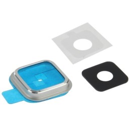 Lente fotocamera posteriore Silver Samsung Galaxy S5 G900 ricambio vetro
