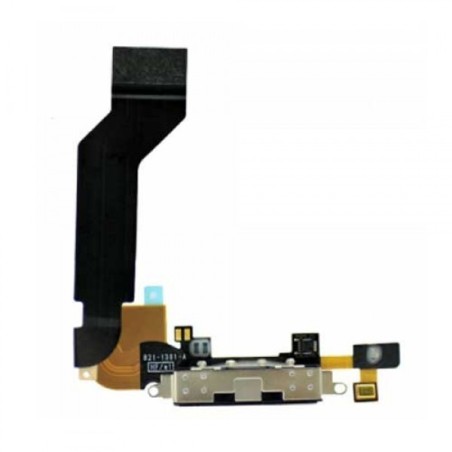 Cavo Flat per iPhone 4 Connettore Ricarica Dock e Microfono Nero