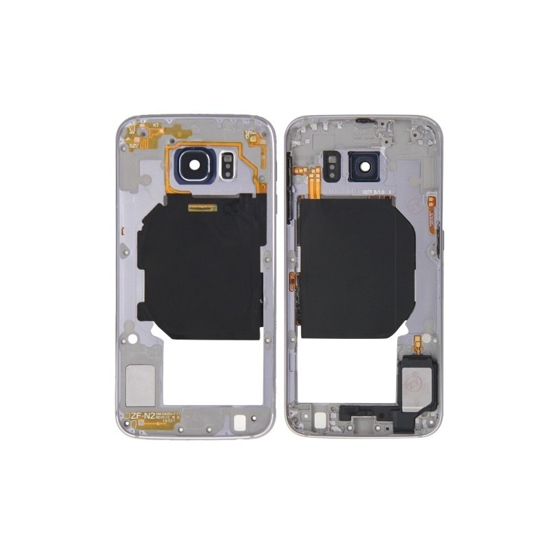 Telaio Posteriore Samsung Galaxy S6 G920 con Tasti Grigio Frame