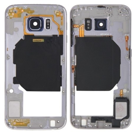 Telaio Posteriore Samsung Galaxy S6 G920 con Tasti Grigio Frame