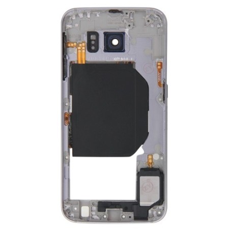 Telaio Posteriore Samsung Galaxy S6 G920 con Tasti Grigio Frame