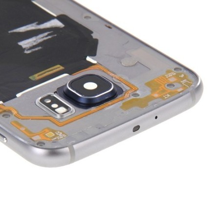 Telaio Posteriore Samsung Galaxy S6 G920 con Tasti Grigio Frame